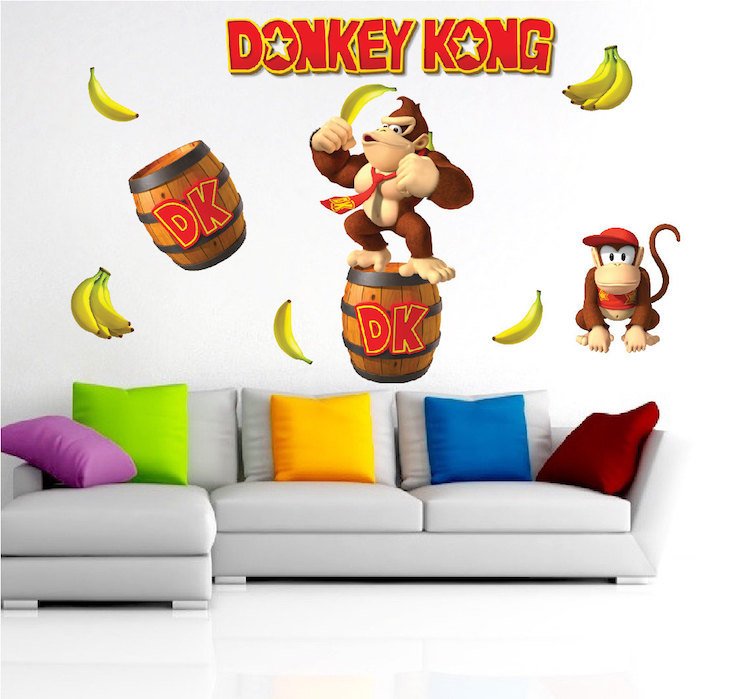 Nintendo Donkey Kong Super Mario Bros Wall Decal Super Mario Room
