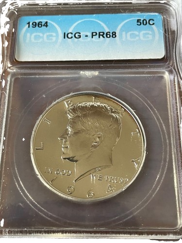 1993-D Kennedy Half Dollar ICG Graded MS68. Austin Hutto. Retail