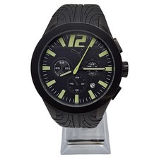 PUMA Take Pole Position Chronograph Herren Armbanduhr Sport Schwarz 5cm