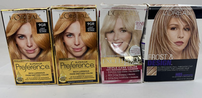 Lot of 4 L'Oreal Paris Superior Preference Fade-Defying Permanent Hair Color