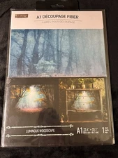 New ReDesign With Prima A1 Decoupage Fiber Luminous Woodscape Furniture 23.4”x33