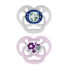 Glow-In-The-Dark Baby Pacifier, Fully Symmetrical, Soft Silicone Bulb, 6-18M, 2