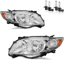 Headlights Assembly for 2009-2010 Toyota Corolla Halogen Headlamp Replacement Ch