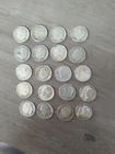 Lot Of 20 90% Roosevelt Silver Dimes Coins 1950D - 1959 Inc 1947 1962 1953D
