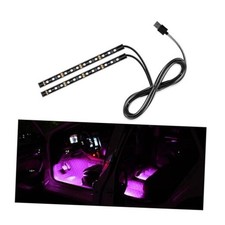Car LED Strip Light, 24 LED Auto Interior Under Dash Atmosphere USB Pink Purple