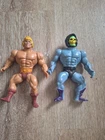 VTG Lot of 2 80's Masters of the Universe He-Man and Skeletor MOTU Action Figure