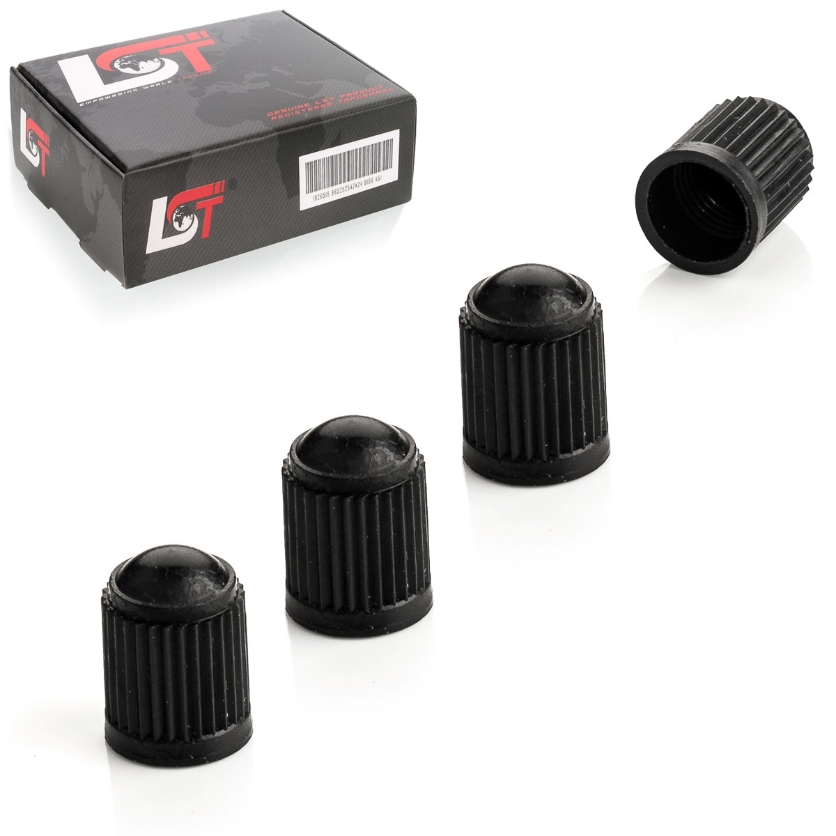 4x Valve Caps Tyre Valve Cover Black Plastic for audi 80 100 A4 A6