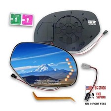 Side Heated Mirror Glass Compatible with 2007-2014 Chevy Passenger Right