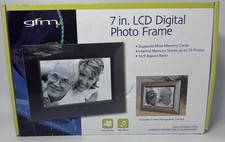 New GFM Digital Picture Frame 7 Color LCD Remote Music Card Reader