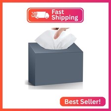 Acrylic Hand Towel Box Cover Compatible with Kleenex Hand Towels, Blue Grey