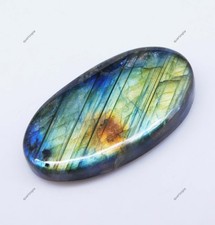 46.55 Ct Madagascar Natural Fire Labradorite Certified Untreated Gemstone