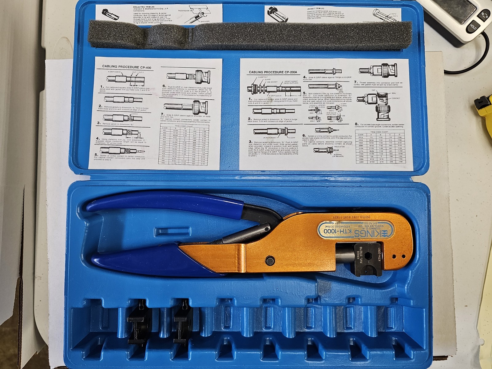 Kings KTH-1000 Crimp and Dies (KTH-2061, KTH-2062, KTH-2027)