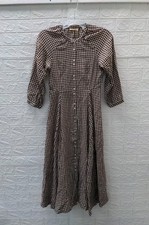 New Doen Madelaine Dress Delphine Plaid Sz S