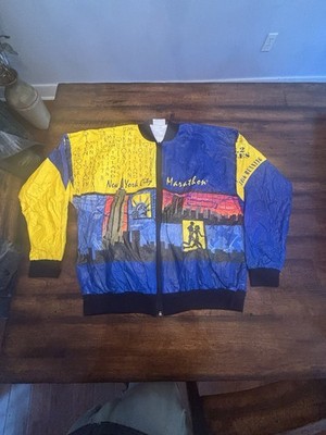 Rare Vtg 90s NYC Marathon New York Tyvek Leslie Jordan All Over 1999