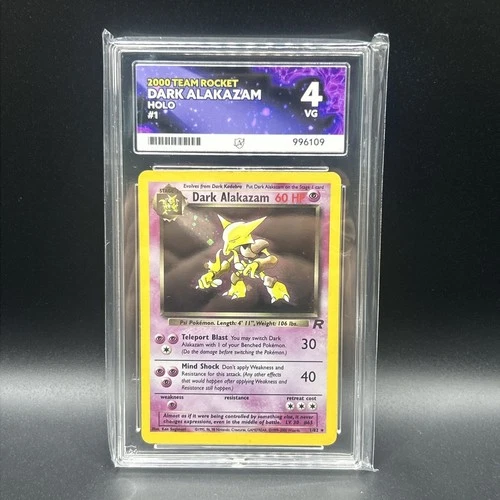 Dark Alakazam 1/082 Holo Team Rockets Pokemon TCG ACE 4