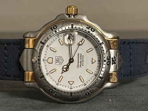 TAG Heuer 6000 SENNA 18K Gold & Stainless Steel Full-Size Men’s Watch WH5151