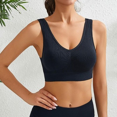 Bügelloser BH für Damen in Übergröße gekreuzter Rücken für Yoga Sport Wes