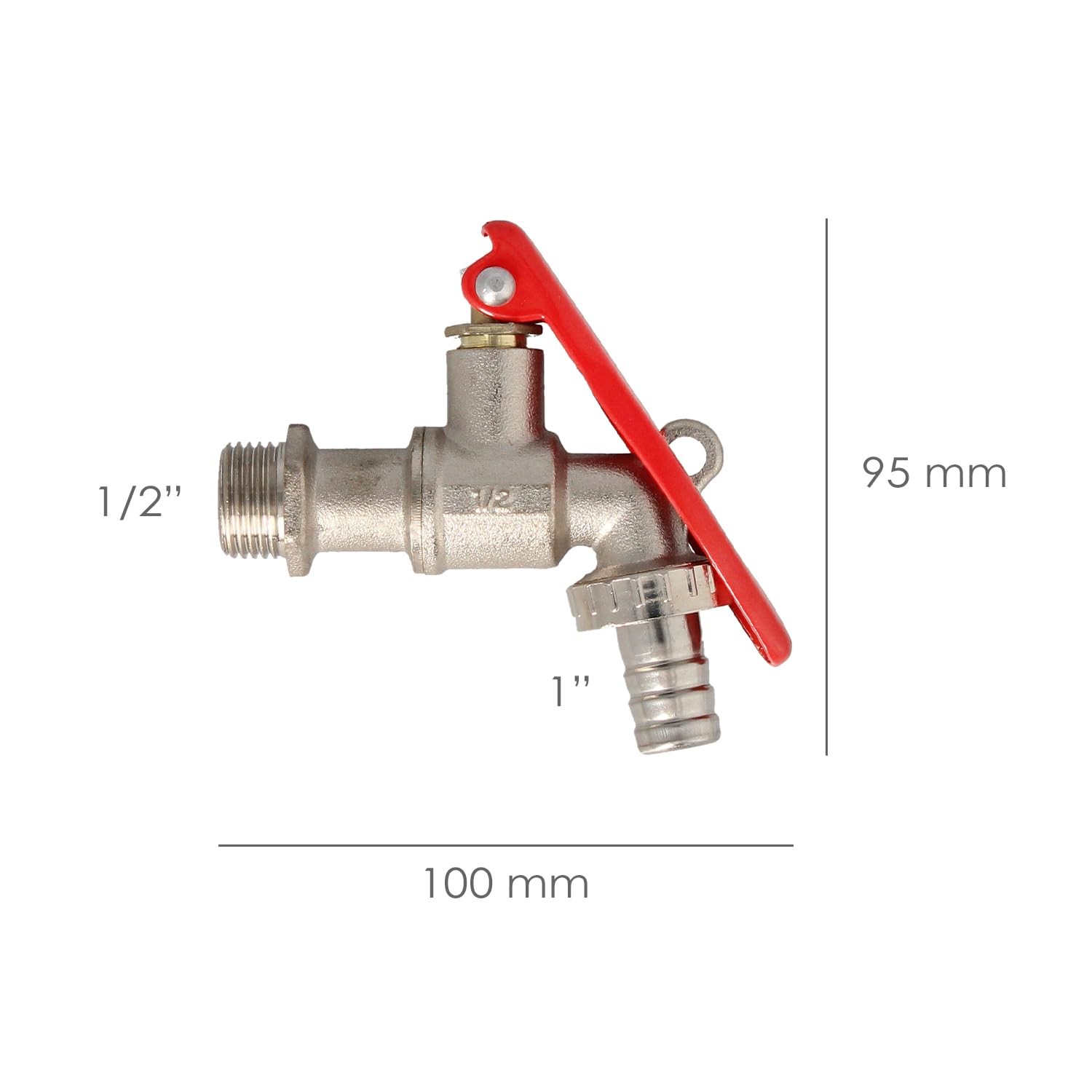 Robinet sphère 1/2 vanne d'arrêt extérieure cadenassable LINEA PROFESIONAL - 3