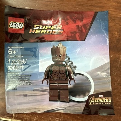 LEGO 5005244 Marvel Super Heroes Avengers Infinity Wars Teen Groot Keychain  New