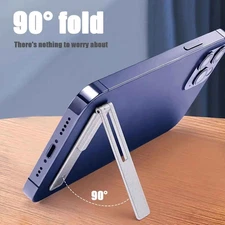 Phone holder bracket magnetic ultra thin foldable metal alloy universal mobile