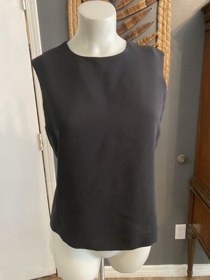 $565 Max Mara Women's Black Vals  Blouse Top Size 10