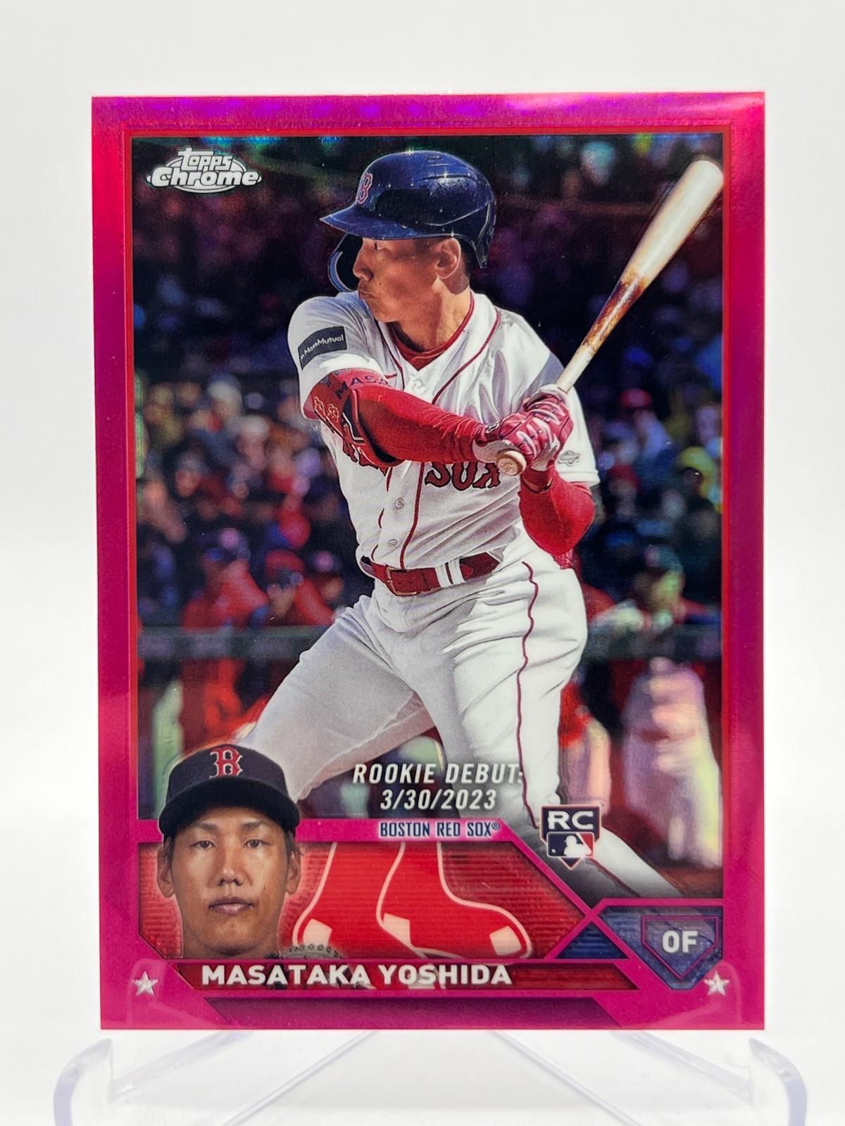2023 TOPPS CHROME UPDATE MASATAKA YOSHIDA RC 210/399 MAGENTA REFRACTOR USC174