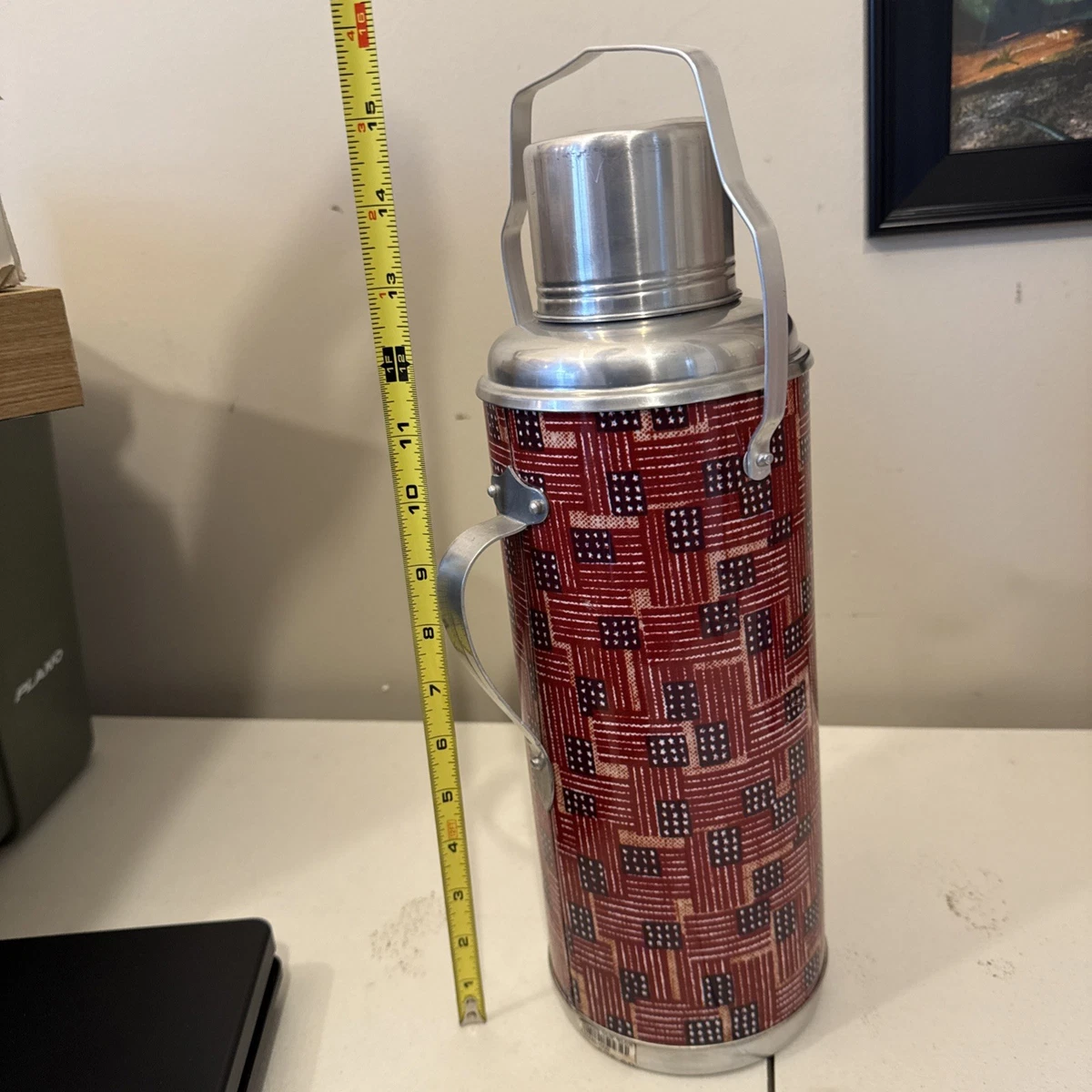 ANCIEN THERMOS DESIGN allemand années 70 pop 70's vintage deco rétro
