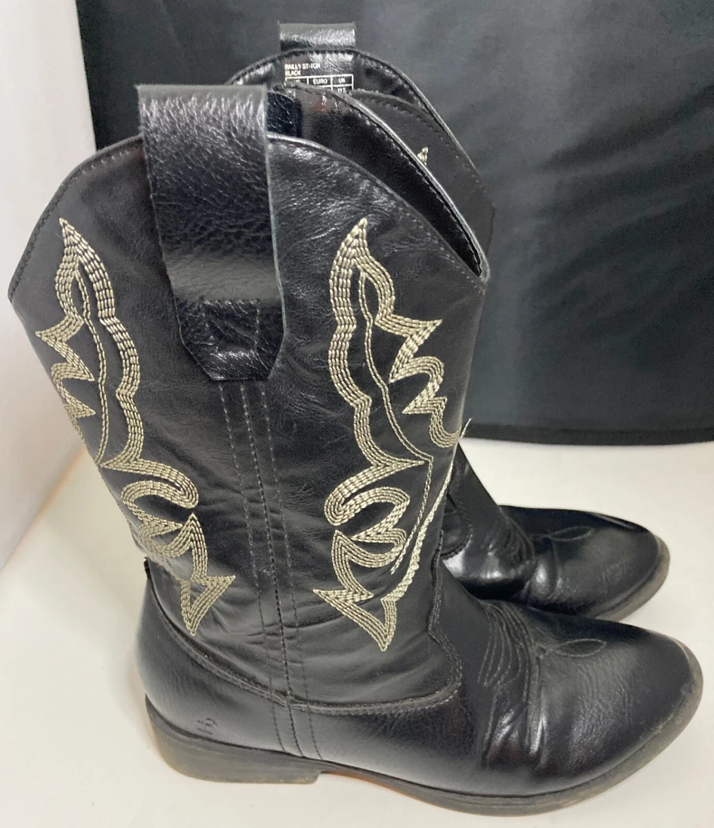 Non leather cowboy boots sale