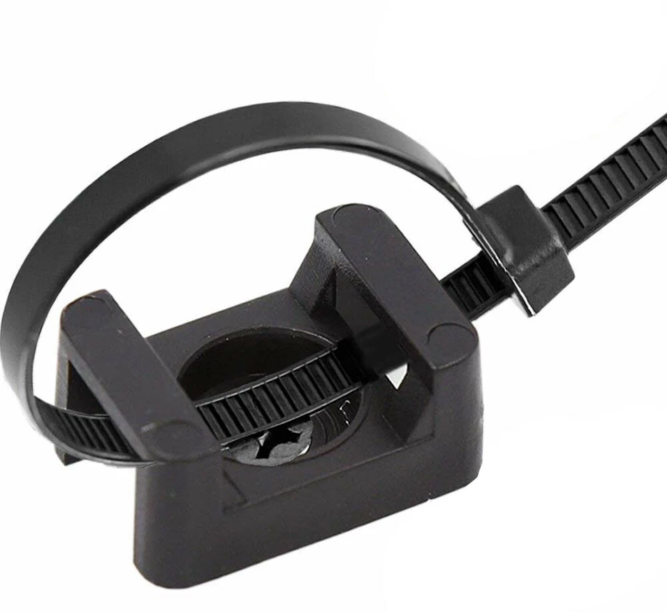 Base De Fixation Pour Câble En Nylon Noir Pour 3,6, 4,8, 7,6, 9,0mm - Photo 2/4