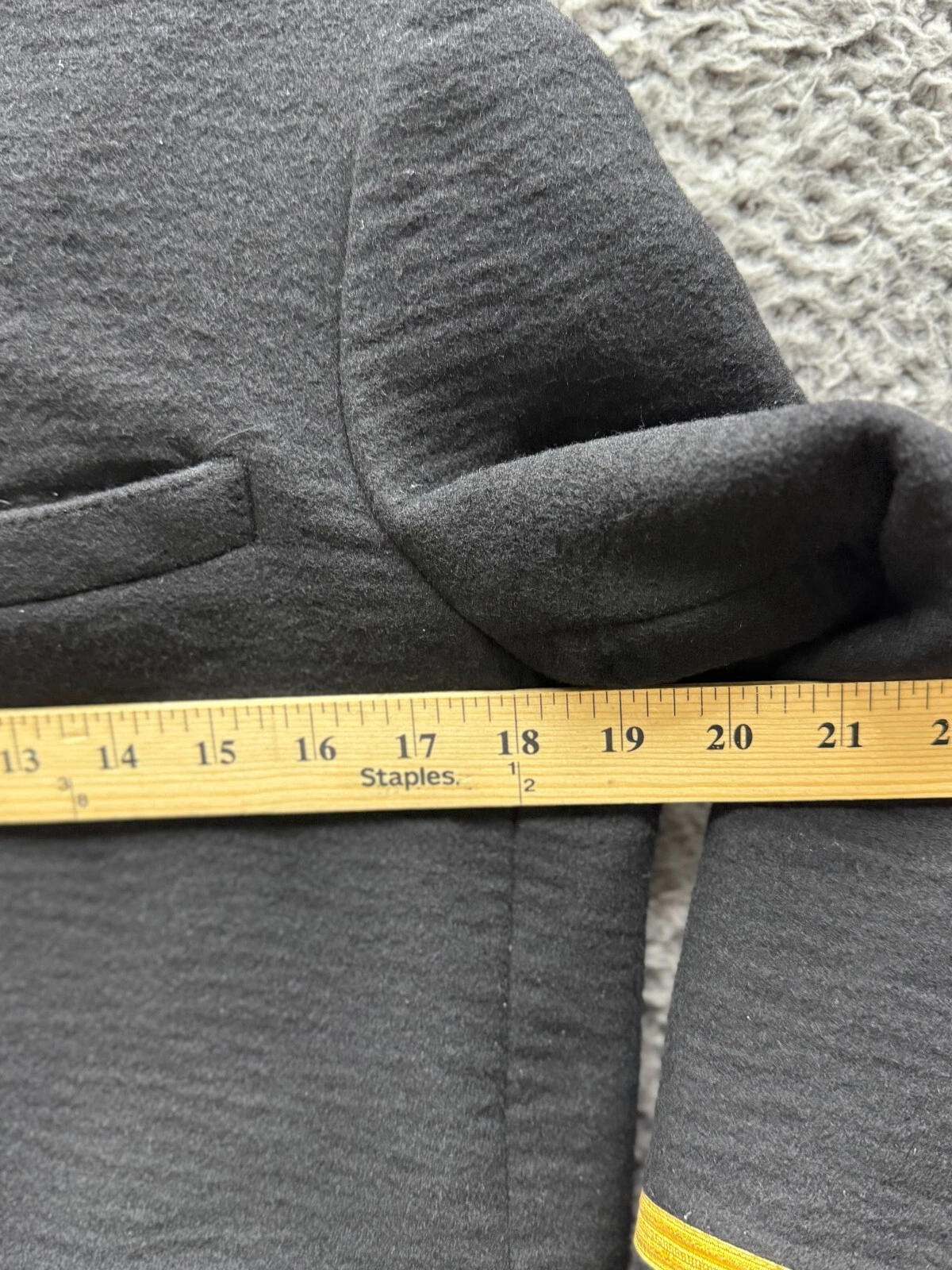 Giacca da capitano Celine nera in cashmere Spencer donna taglia 40