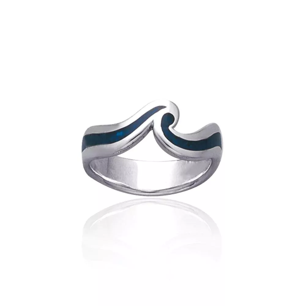 Wave shop ring ebay