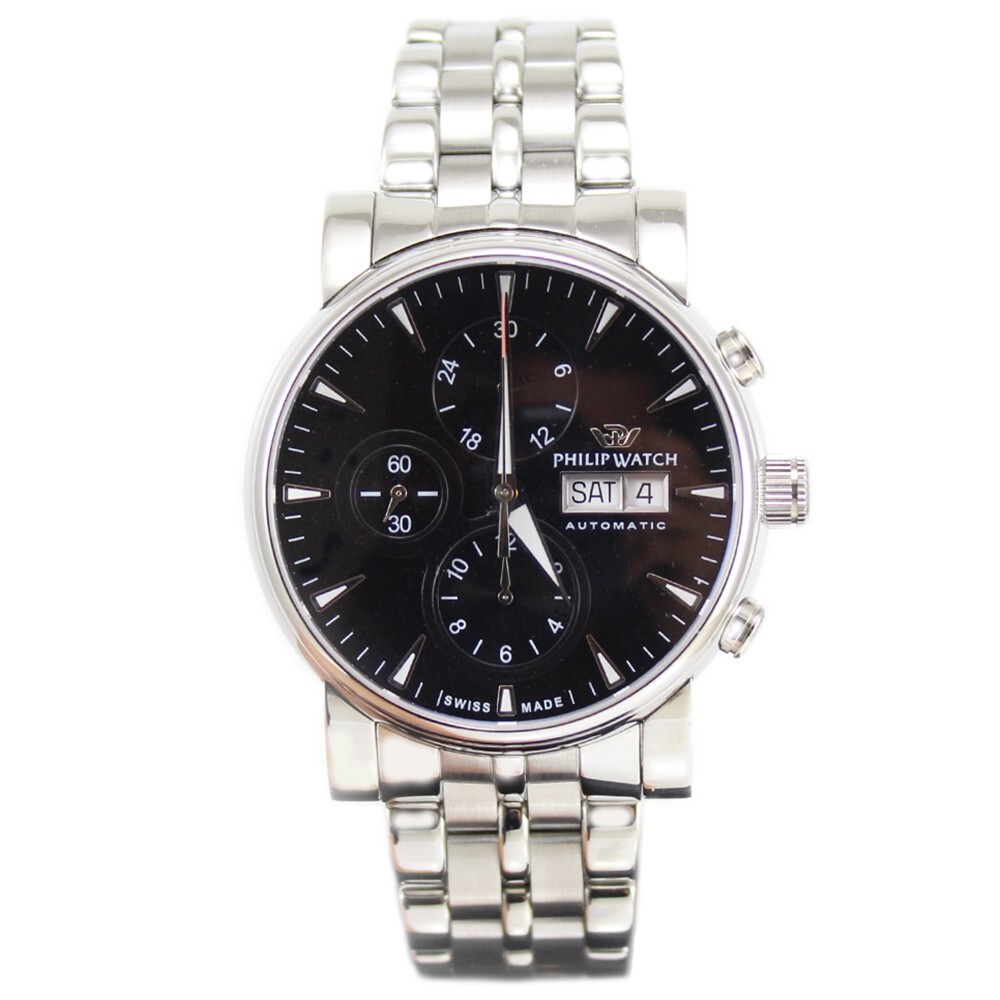 Philip Watch Orologio uomo Wales cronografo automatico ETA Valjoux 7750 Swiss