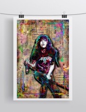 ANTHRAX JOEY BELLADONNA 24x36in Poster, Anthrax Singer Pop Art Free Shipping US