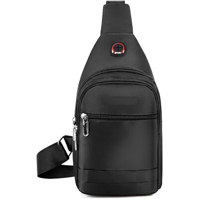 crossbody sling backpack sling bag travel hiking chest bag daypack for Men Women with Charger & Headphone Hole Can be used as a crossbody bag WATERFLY Crossbody Sling Backpack Sling