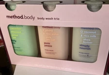 Method Body Paraben Free Body Wash Trio, 18 fl oz, 3pk