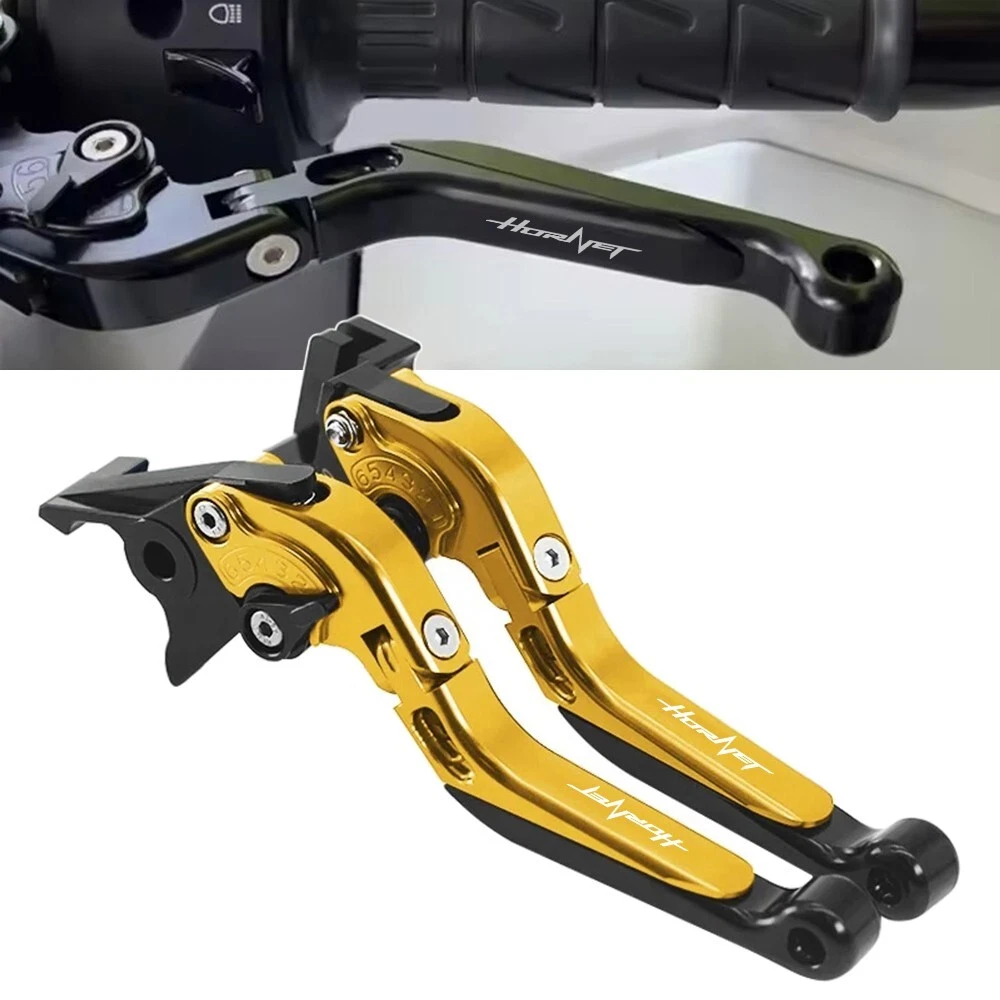 Leviers Longs CNC Noirs Pour Honda CB 600 Hornet 1998-2002 - Neufs Sous Emballage