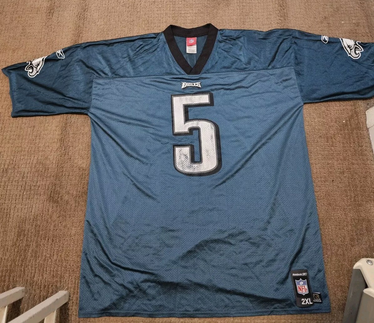 Vintage Reebok PHILADELPHIA EAGLES - Donovan McNabb # 5 - Replica JERSEY - 2XL