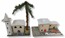 15665 Presepe - 2 Casette in Cartone / Sughero / Plastica