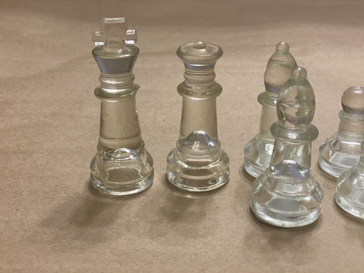 LOT~15 GLASS REPLACEMENT Rooks chess PIECES Board Games Decor. Bishops,  Knights