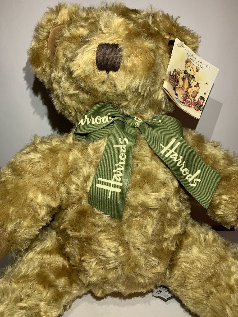 Harrod's 100 Year Teddy Anniversary Plush Bear Stuffed
