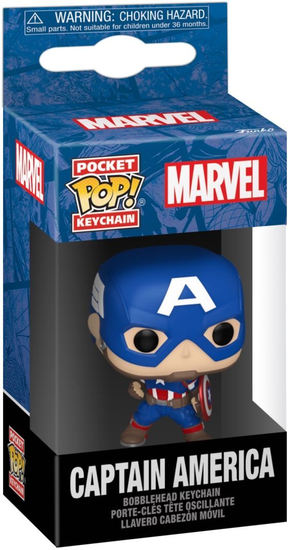 7623636 Merchandising Marvel: Funko Pop! Keychain - Captain America