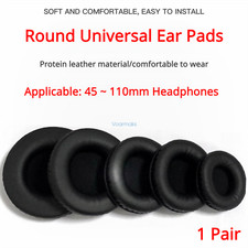 Replacement Protein Leather EarPads For Universal Ear Pads 45-110mm Headphone