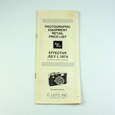 Leica Retail Price List Brochure - July 1974