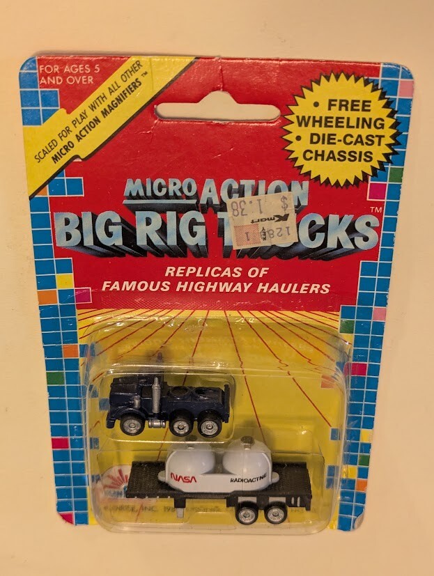 Micro Action Haz Mat Danger Big Rig Semi Truck Funrise 1989 Vintage New