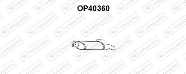 Silencieux arrière Opel Astra F 1.7 TDS et Astra G 1.4 d'échappement