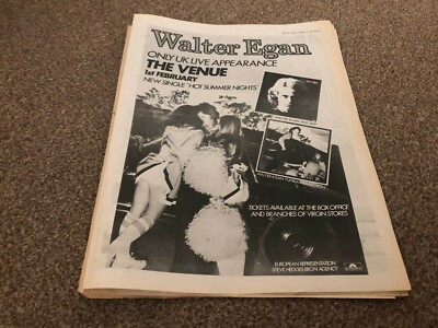 MEL02 ADVERT/PICTURE 15X12 WALTER EGAN : HOT SUMMER NIGHTS SINGLE