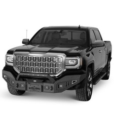 Steel Front Bumper W Winch Plate Fit Gmc Sierra 1500 2016 2017 2018