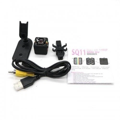 TELECAMERA SQ11 MINI DV VIDEO CAMERA FULL HD 1080P MICROCAMERA LED INFRAROSSI - Immagine 2 di 2