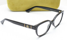 Gucci GG1115O 001 Cat Eye Shiny Black Womens Eyeglasses 53mm