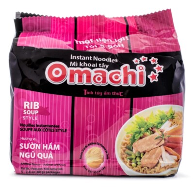 Omachi Instant Noodle Rib Soup Flavor 390g